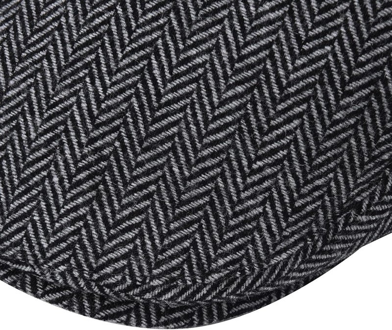 STARANCE 2 Pack Newsboy Hats for Men Wool Blend Ivy Driving Flat Cap - Image 4